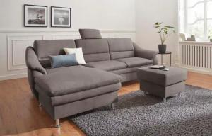 sit&more Ecksofa "Cardoso L-Form", mit Federkern, wahlweise mit Bettfunktion