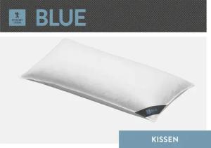 SPESSARTTRAUM Federkissen "Blue", Füllung: 100% Federn, Bezug: 100% Baumwolle, (1 St.), hergestellt in Deutschland, allergikerfreundlich