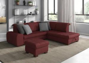 sit&more Ecksofa "Luxor L-Form", wahlweise mit Bettfunktion, Stauraum und Kopfteilverstellung