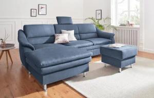 sit&more Ecksofa "Cardoso L-Form", mit Federkern, wahlweise mit Bettfunktion