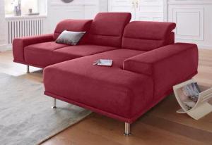 sit&more Ecksofa "Mariola L-Form", mit Recamiere und Federkern, inklusive Sitztiefenverstellung
