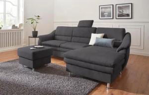 sit&more Ecksofa "Cardoso L-Form", mit Federkern, wahlweise mit Bettfunktion
