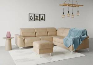 sit&more Ecksofa "Sinatra L-Form", optional mit Kopfteilverstellung und Armteilfunktion
