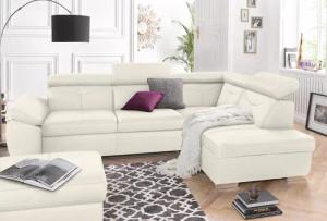 exxpo - sofa fashion Ecksofa "Spring, super bequem und komfortabel mit Armteil- und Kopfteilfunktion", wahlweise mit Bettfunktion und Bettkasten, L-Form