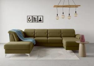sit&more Wohnlandschaft "Sinatra U-Form", optional mit Kopfteilverstellung und Armteilfunktion etc.