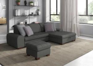 sit&more Ecksofa "Luxor L-Form", wahlweise mit Bettfunktion, Bettkasten und Kopfteilverstellung