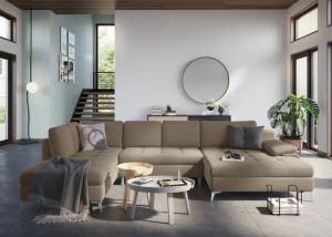 sit&more Wohnlandschaft "Latigo U-Form", mit Mega-Recamiere, wahlweise mit Bettfunktion und Bettkasten