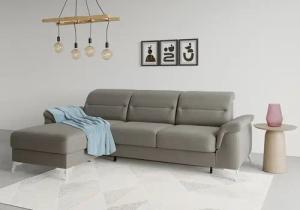 sit&more Ecksofa "Sinatra L-Form", mit Recamiere, optinal mit Kopfteilverstellung und Armteilfunktion