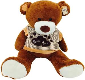 Sweety-Toys Kuscheltier Sweety Toys 5383 Kuschelbär Teddybär 120 cm Teddy in braun mit Pulli