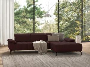 sit&more Ecksofa "Cool L-Form", wahlweise mit Kopfteilverstellung und Vorziehsitz, motorisch