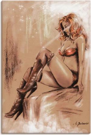 Artland Wandbild "High heels im Licht", Frau, (1 St.), als Alubild, Outdoorbild, Leinwandbild in verschied. Größen