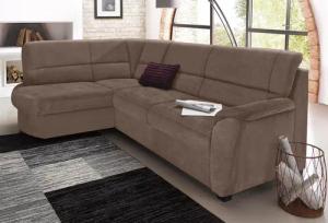 sit&more Ecksofa "Pandora L-Form", wahlweise mit Bettfunktion und Bettkasten