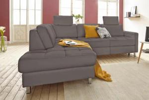 sit&more Ecksofa "Pablo L-Form", wahlweise mit Bettfunktion und Bettkasten