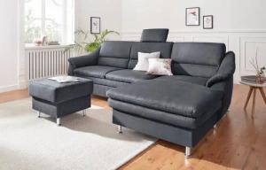 sit&more Ecksofa "Cardoso L-Form", mit Federkern, wahlweise mit Bettfunktion