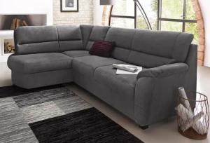 sit&more Ecksofa "Pandora L-Form", wahlweise mit Bettfunktion und Bettkasten