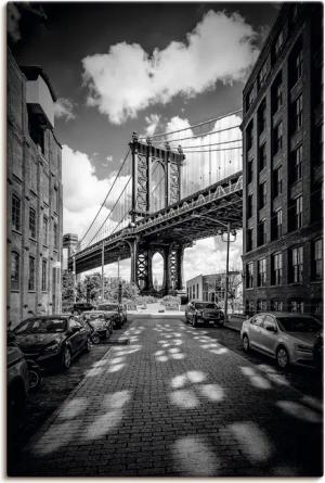 Artland Wandbild "Manhattan Bridge in Brooklyn, New York", New York, (1 St.), als Leinwandbild, Poster in verschied. Größen