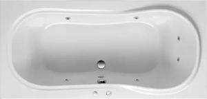 OTTOFOND Whirlpool-Badewanne "Palma", (Komplett-Set, 1 tlg.), Typ 1, chrom