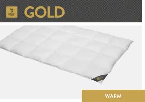 SPESSARTTRAUM Gänsedaunenbettdecke "Gold", warm, Füllung 100% Gänsedaunen, Bezug 100% Baumwolle, (1 St.), hergestellt in Deutschland, allergikerfreundlich