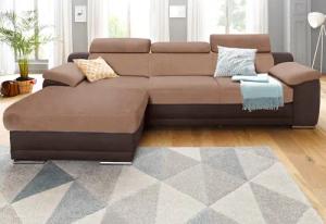 sit&more Ecksofa Xenia L-Form, mit Kopfteilverstellung, wahlweise mit Bettfunktion