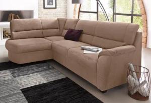 sit&more Ecksofa "Pandora L-Form", wahlweise mit Bettfunktion und Bettkasten