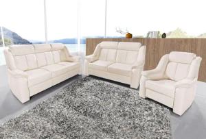 sit&more Polstergarnitur "Basel", Set, bestehend aus 3-Sitzer + 2-Sitzer + Sessel