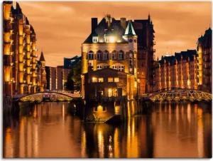 Artland Wandbild "Speicherstadt in Hamburg", Deutschland, (1 St.), als Alubild, Outdoorbild, Leinwandbild in verschied. Größen
