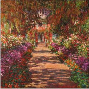 Artland Wandbild "Weg in Monets Garten in Giverny. 1902", Garten, (1 St.), als Alubild, Outdoorbild, Leinwandbild, Poster, Wandaufkleber