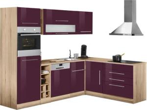 KOCHSTATION Winkelküche "KS-Eton", mit E-Geräten, Stellbreite 260 x 190 cm
