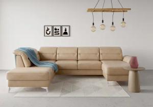 sit&more Wohnlandschaft "Sinatra U-Form", optional mit Kopfteilverstellung und Armteilfunktion etc.