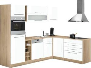 KOCHSTATION Winkelküche "KS-Eton", mit E-Geräten, Stellbreite 260 x 190 cm