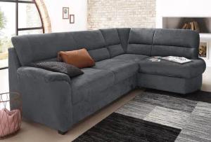 sit&more Ecksofa "Pandora L-Form", wahlweise mit Bettfunktion und Bettkasten