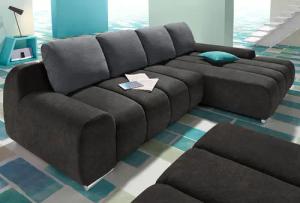 INOSIGN Ecksofa "Bono L-Form", wahlweise mit Bettfunktion