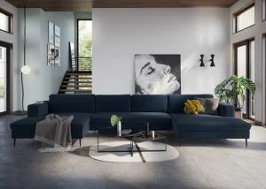 DOMO collection Wohnlandschaft "Modica U-Form", XXL, in moderner Optik mit, 2 großzügigen Recamieren, auch in Cord