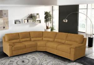 Egoitaliano Ecksofa "Doris, modernes Designerecksofa in hochwertigen Microfaserqualitäten", edle Detailverarbeitung, wahlweise fleckenabweisend oder in Lederoptik