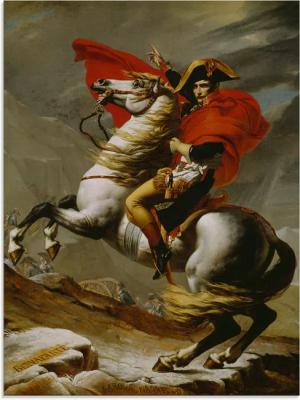 Artland Glasbild "Napoleon bei der Überquerung der Alpen.", Menschen, (1 St.), in verschiedenen Größen
