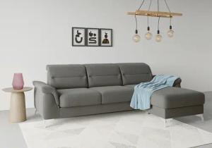 sit&more Ecksofa "Sinatra L-Form", mit Recamiere, optinal mit Kopfteilverstellung und Armteilfunktion