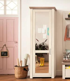 set one by Musterring Garderobenschrank "york", mit Spiegel Typ 01/Typ 12, im Landhausstil