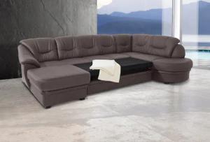 sit&more Wohnlandschaft "Savoni U-Form", wahlweise mit Bettfunktion