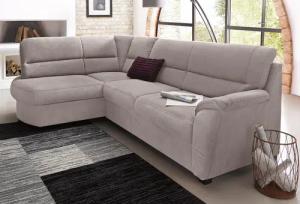 sit&more Ecksofa "Pandora L-Form", wahlweise mit Bettfunktion und Bettkasten