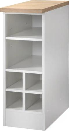 KOCHSTATION Unterschrank "KS-Stockholm", hochwertige MDF-Fronten