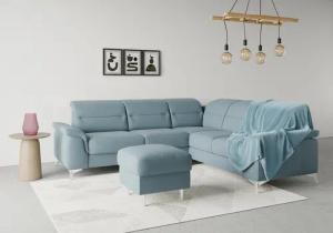 sit&more Ecksofa "Sinatra L-Form", optional mit Kopfteilverstellung und Armteilfunktion