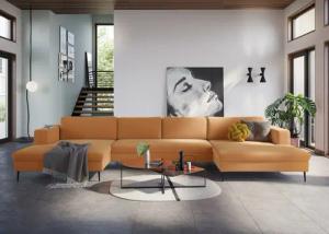 DOMO collection Wohnlandschaft "Modica U-Form", XXL, in moderner Optik mit, 2 großzügigen Recamieren, auch in Cord