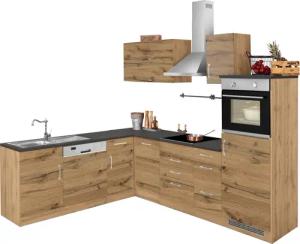 KOCHSTATION Winkelküche "KS-Colmar", mit E-Geräten, Stellbreite 210/270 cm