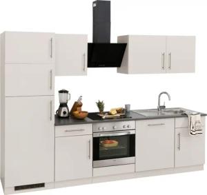 wiho Küchen Küchenzeile "Cali", mit E-Geräten und Kühl-Gefrierkombination, Breite 280 cm
