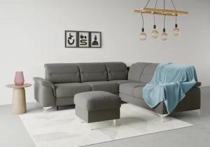 sit&more Ecksofa "Sinatra L-Form", optional mit Kopfteilverstellung und Armteilfunktion