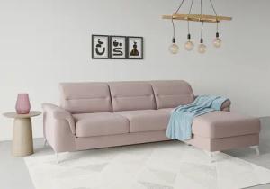 sit&more Ecksofa "Sinatra L-Form", mit Recamiere, optinal mit Kopfteilverstellung und Armteilfunktion