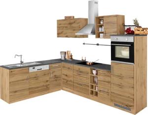 KOCHSTATION Winkelküche "KS-Colmar", mit E-Geräten, Stellbreite 210/300 cm