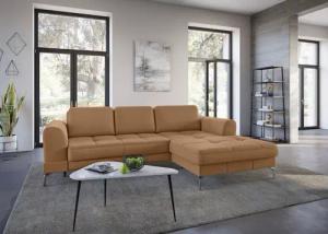 sit&more Ecksofa "Bendigo L-Form", inklusive Sitztiefenverstellung, Bodenfreiheit 15 cm, 2 Fußfarben