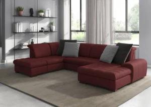sit&more Wohnlandschaft "Luxor U-Form", wahlweise mit Bettfunktion, Bettkasten und Kopfteilverstellung