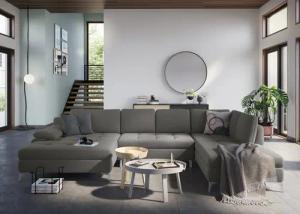 sit&more Wohnlandschaft "Latigo U-Form", mit Mega-Recamiere, wahlweise mit Bettfunktion und Bettkasten